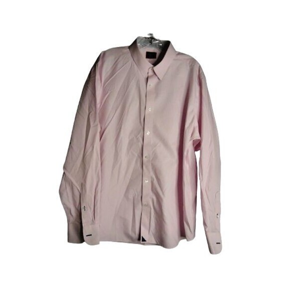 Untuckit Long Sleeve Button Down Shirt Pink White Vertical Stripe Mens Size XXL - Picture 1 of 8